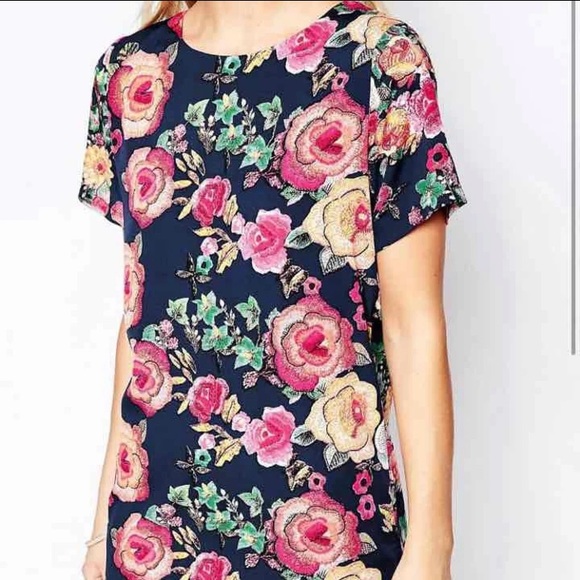 NWT ASOS Mini Floral Dress - Picture 3 of 7